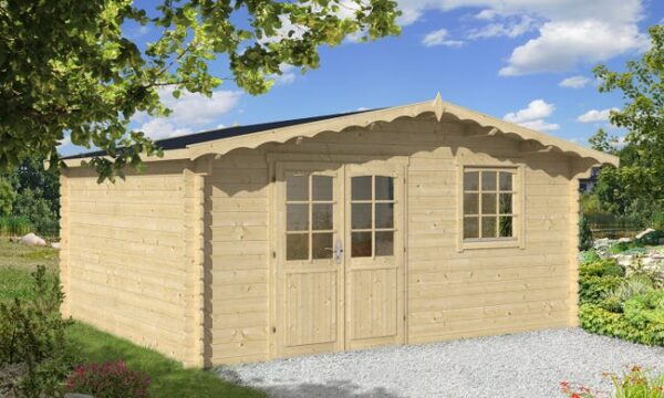 Abri de jardin Londres 34mm - 18,3m² intérieur