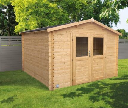 Abri de jardin bois CERLAND Abri de jardin juno Ep.28 mm, 8.9 m²