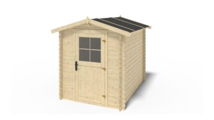 Abri de jardin en bois - 4,75m2 - 1,90x2,50m - Ep. 28mm - Couleur: naturel - DOM594 - ALTANKA