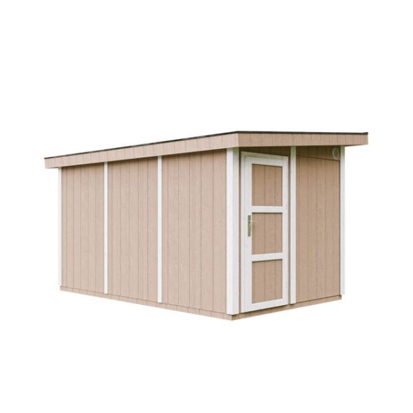 Abri de jardin à base de bois en panneaux LP SmartSide 9 m² - Abri de jardin avec sol et tuiles bitumineuses L412xL279xH237 cm - Timbela M904