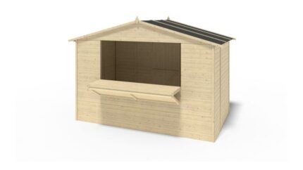 Kiosque/ stand de marché/ de vente 5,72 m2 - 3,11x1,84 m - 19 mm - DOM606 - ALTANKA