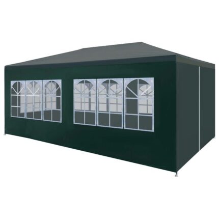 Tonnelle de jardin | Tente de réception 3 x 6 m Vert CFW63710