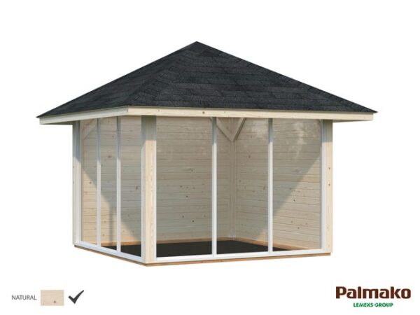 Abri de jardin bois PALMAKO Ldd bianca 8,3m² set 4 Ep.28 mm, 9 m²