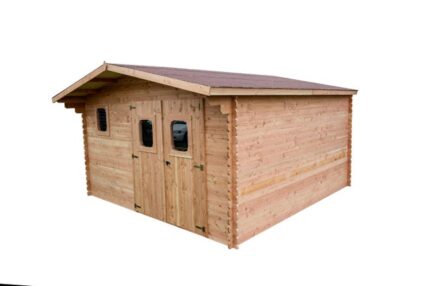 Abri de jardin bois HABRITA Dom 4040.02 Ep.28 mm, 16 m²