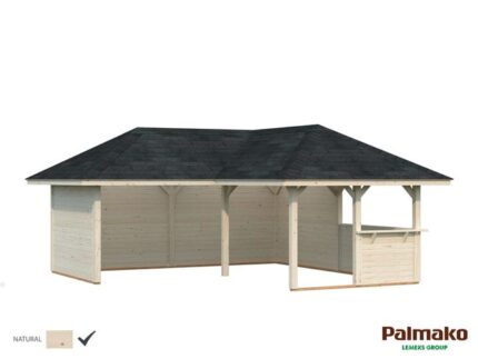 Abri de jardin bois PALMAKO Ldd bianca 24,9m² set 2 Ep.28 mm, 34.57 m²