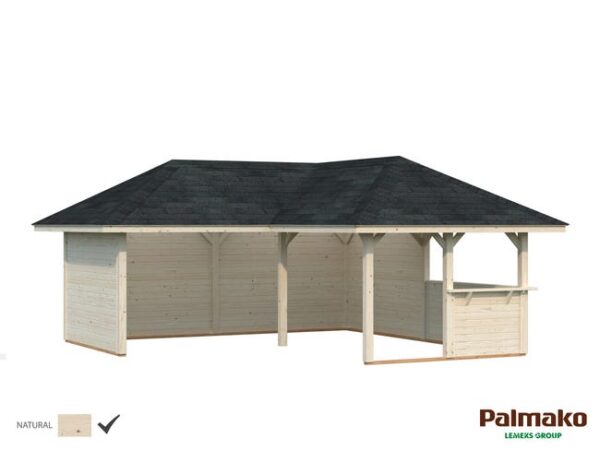 Abri de jardin bois PALMAKO Ldd bianca 24,9m² set 2 Ep.28 mm, 34.57 m²