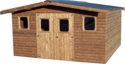 Abri de jardin bois HABRITA Tha 4030.02 t Ep.28 mm, 15.14 m²