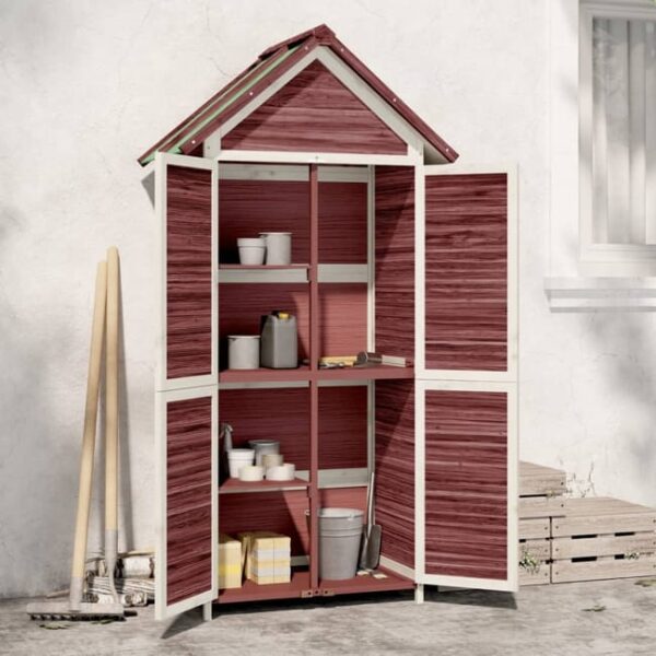 Maison Exclusive - Abri à outils de jardin moka 89x52,5x175 cm bois massif pin