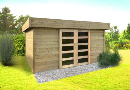 Abri de jardin bois SOLID Ep.28 mm, 12 m²