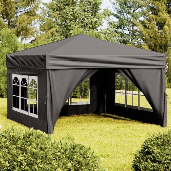 Maison Exclusive - Tente de réception pliable avec parois Anthracite 3x3 m