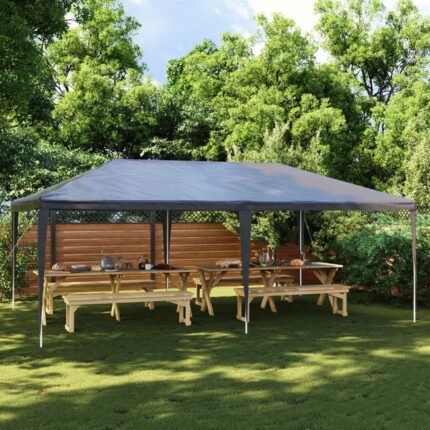 Tonnelle de jardin | Tente de réception professionnelle 4x6 m Anthracite 90 g/m² CFW63995