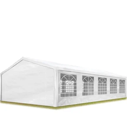 5x10 m tente de réception Barnum, PE 350, H. 2 m, blanc