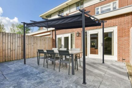 Tonnelle autoportée MIRA 4x3 m Gris anthracite
