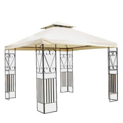 Gazebo en acier et polyester 3x3 MT Raylee