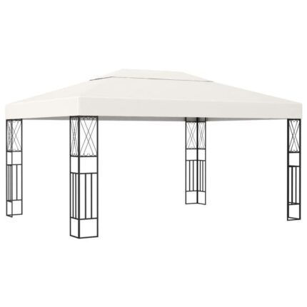 The Living Store - Tonnelle 3x4 m Crème Tissu