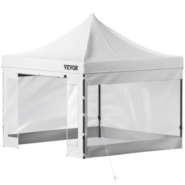VEVOR Tonnelle Imperméable 3x3 m Étanche Tente Pop-up Jardin Pavillon avec Parois Latérales Terrasse Extérieure Abri Pliable pour Fête Activités
