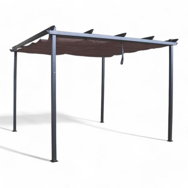 Decorspace Gazebo de jardin 3x3 pergola extérieure auvent lepanto