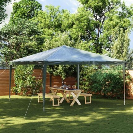 Tonnelle de jardin | Tente de réception professionnelle 4x4 m Vert 90 g/m² CFW63994
