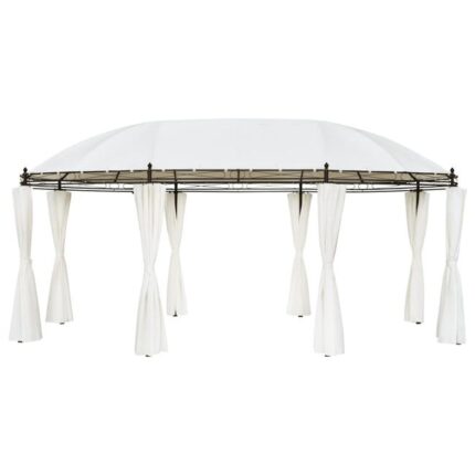 Chapiteau 530x350x265 cm Blanc crème vidaXL