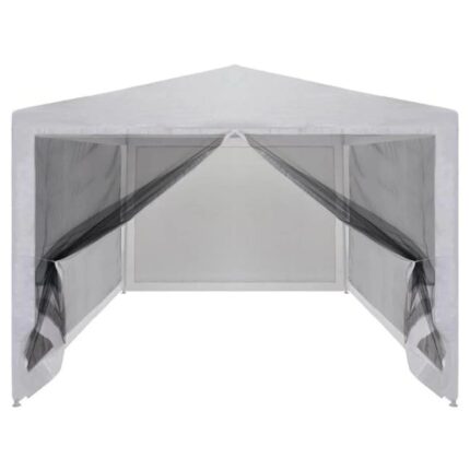 Tente de réception 3x3 m avec 4 murs en filet, équipement de jardin, auvent, fournitures d'extérieur, parasol, isolation thermique et imperméable