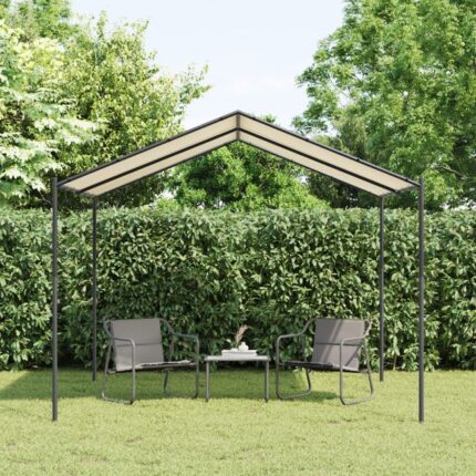 Maison Exclusive - Tente à auvent beige 3x3 m acier et tissu