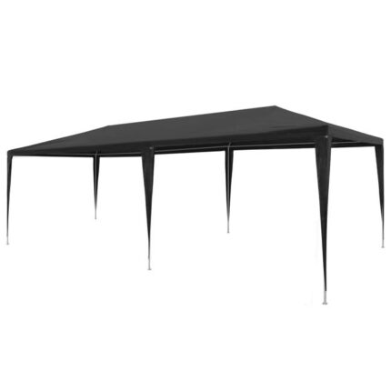 Tonnelle de jardin | Tente de réception 3x6 m PE Anthracite CFW63724