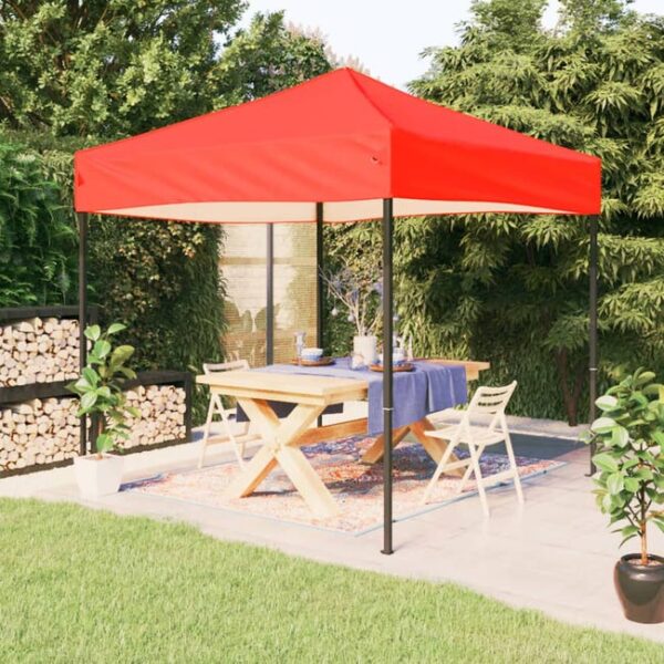 Tente de réception pliable Rouge 2x2 m vidaXL
