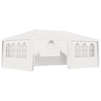 Maison Exclusive - Tente de réception et parois latérales 4x6 m Blanc 90 g/m²