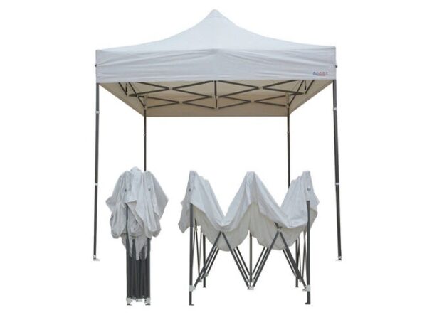 FRANCE BARNUMS -Tente Pliante 2x2m | Tonnelle 4m² | Abri, Jardin, Terrasse| Acier 31mm | Blanc