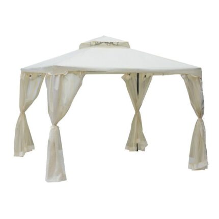 Pavillon de jardin tonnelle LUCIA crème