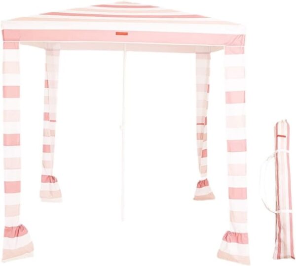 Flamingueo Tonnelle de Jardin Exterieur Tonnelle Pliante Tente de Plage UPF50+ Pergola Jardin Exterieur 238x200x200 cm