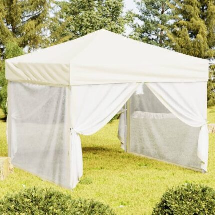 Maison Exclusive - Tente de réception pliable avec parois Crème 3x3 m
