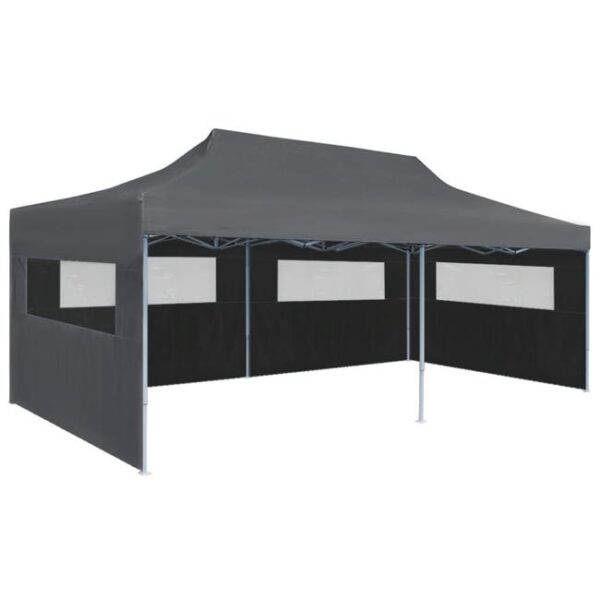 Maison Exclusive - Tente de réception pliable avec parois 3x6 m anthracite